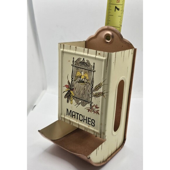 Vintage Match Safe Holder 6" Tall Open Sides for Striking Make Offer - Picture 9 of 12